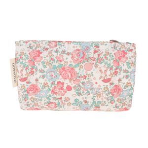 Portable Rose Rabbit Makeup Bag Medium Pink
